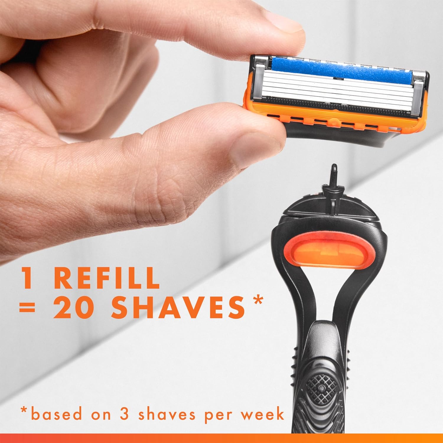 Gillette Fusion5 Men's Razor – Gentle Close Shave for Your Daily Self-Care Ritual