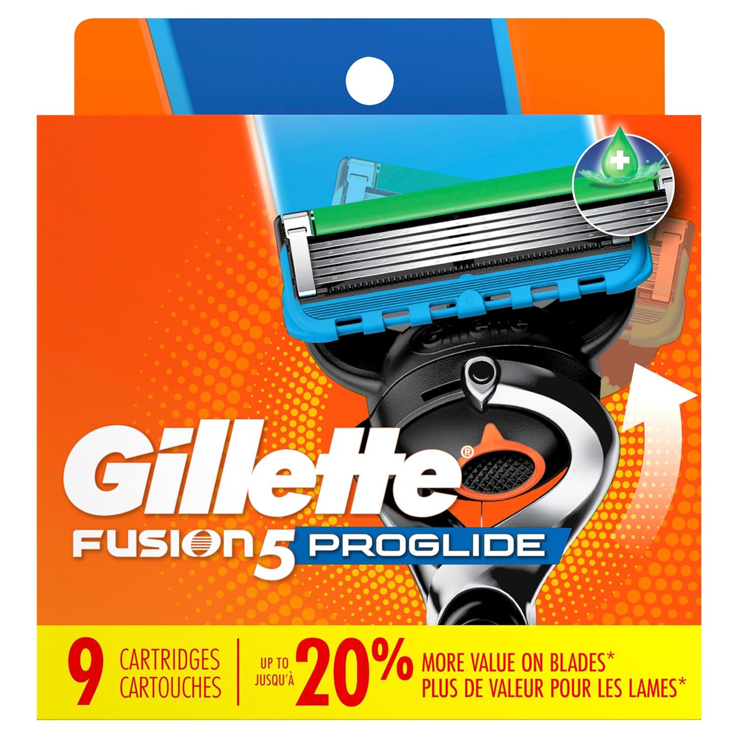 Gillette Fusion5 ProGlide Razor Blades – Efficient 5-Blade Refills for a Quick, Focused Morning Shave