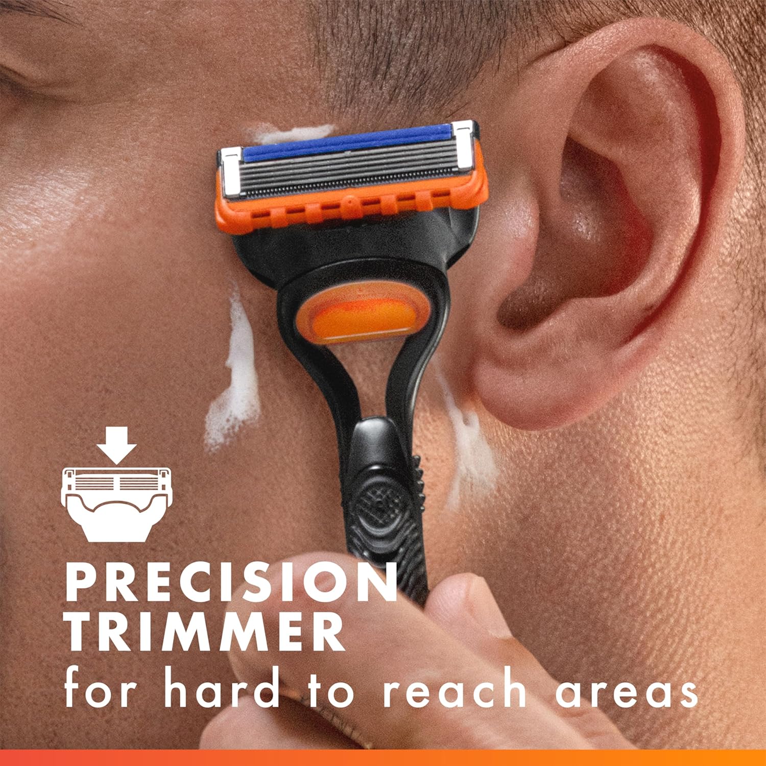 Gillette Fusion5 Razor for Men – Gentle Daily Shave for Sensitive Skin, Post-Shower Grooming Ritual