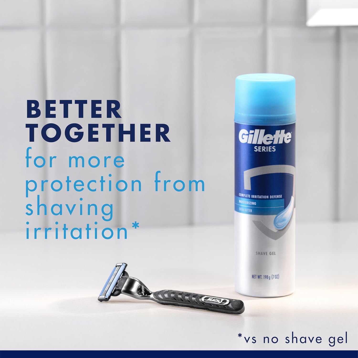 Gillette Mach3 Razor Blades for Men – Calmer Morning Shave Ritual, Lubrastrip Glide Refill Cartridges, 15 Count