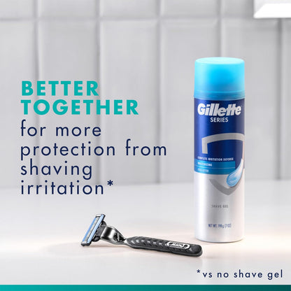 Gillette Mach3 Razor – Classic Birthday Gift for Husband, 10 Refill Cartridges for Men's Grooming