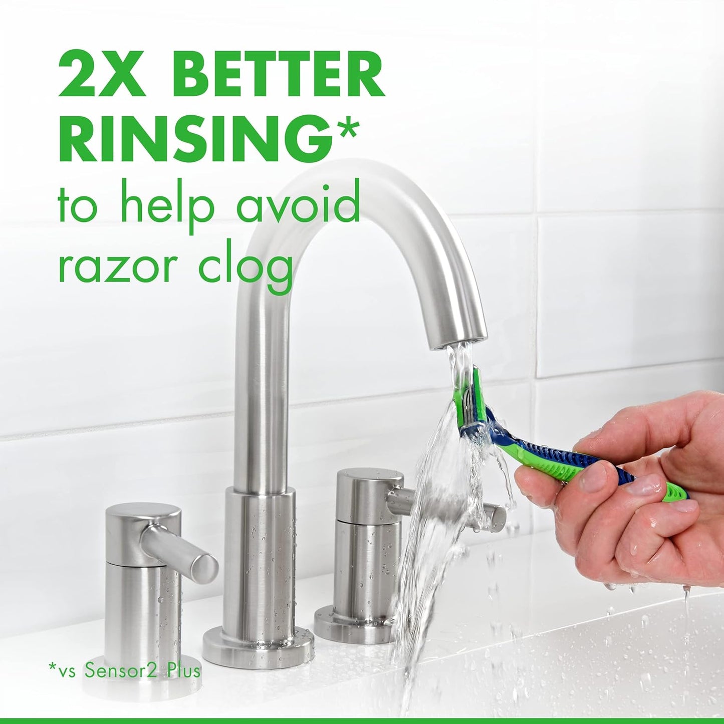 Gillette Sensor3 Sensitive Men's Razors – Gentle Shaving Ritual for Calm Mornings, 12 Count