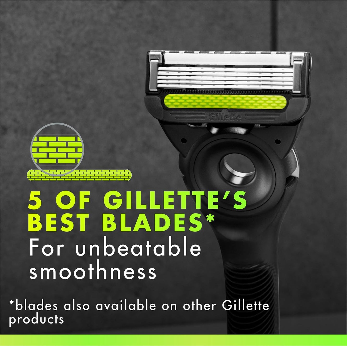 GilletteLabs Premium Blade Refills – High-Performance 5-Blade Cartridges for the Discerning Gentleman