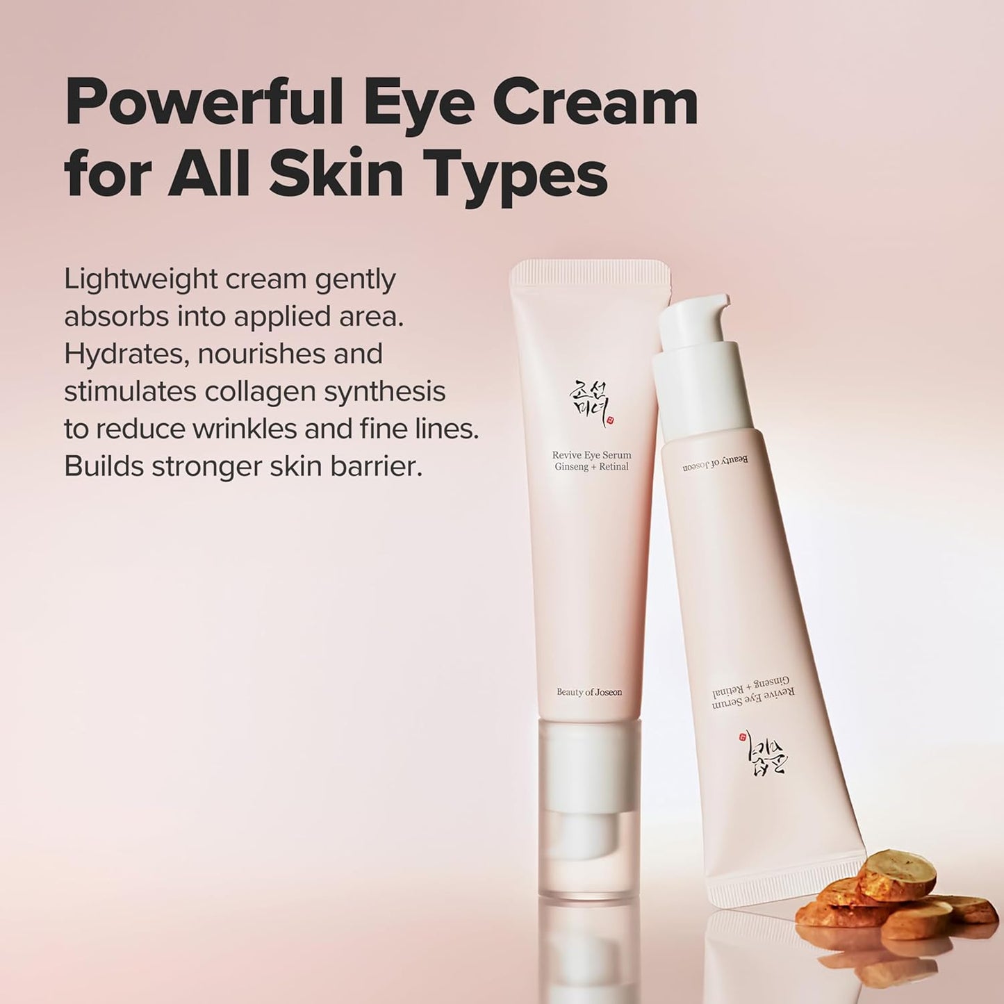 ginseng root extract for elasticity, deep hydration, and skin vitality