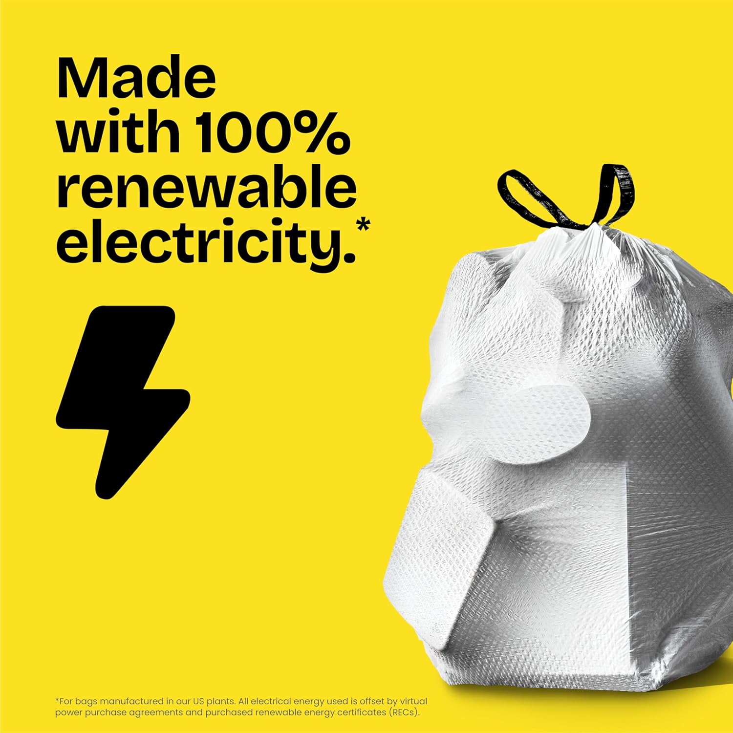 Glad ForceFlex Tall Kitchen Trash Bags – Family-Safe Leak-Proof Bags for Nursery and Kitchen Diaper Duty, 13 Gal