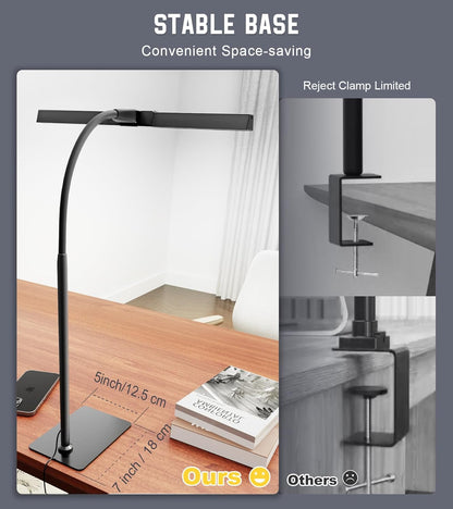 GlowStar LED Desk Lamp Gift for Her, Eye-Caring Dimmable Task Light for Birthday and Holiday Gifting