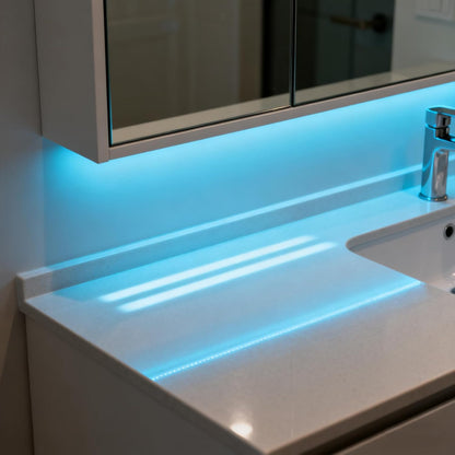 GlowVibe Cordless LED Strip – Living Room Ambient Lighting for Bookshelves and TV Backdrops