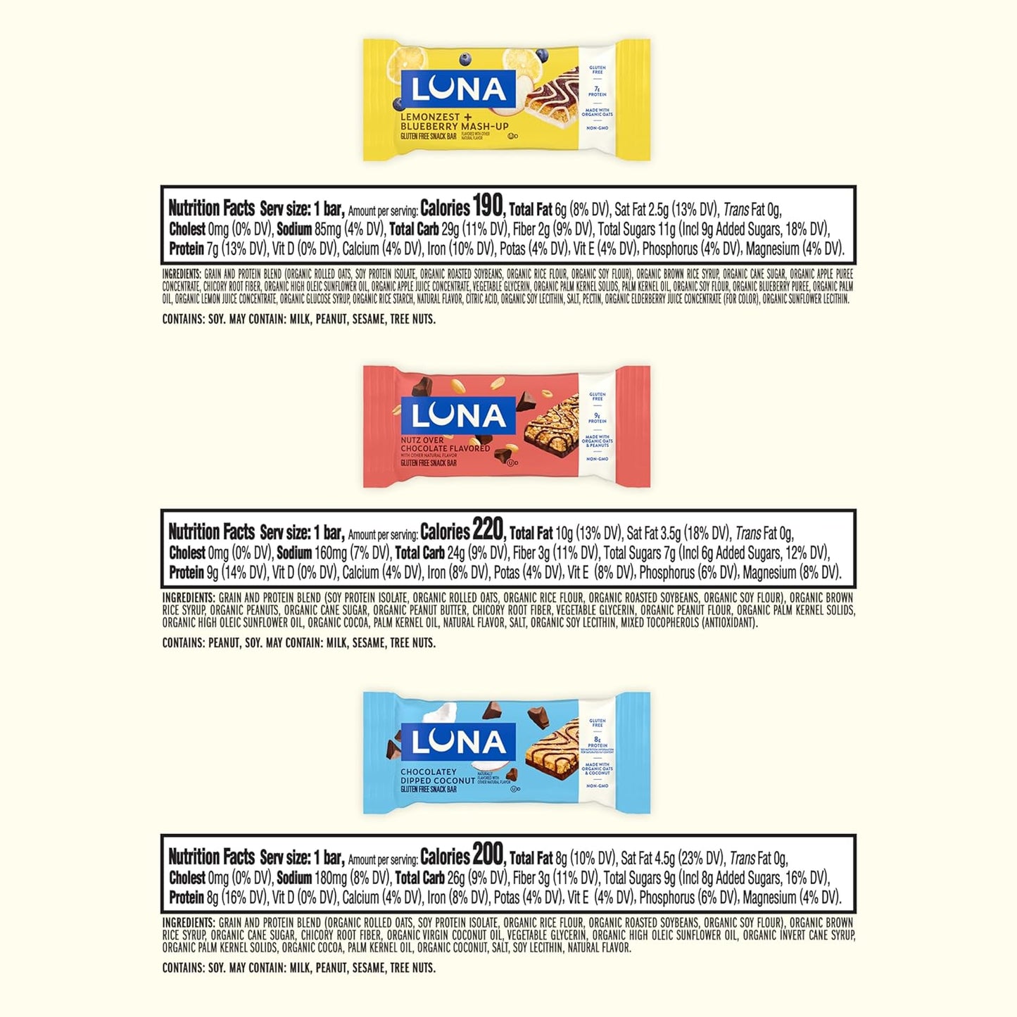 gluten-free formulation using organic rolled oats as the primary grain