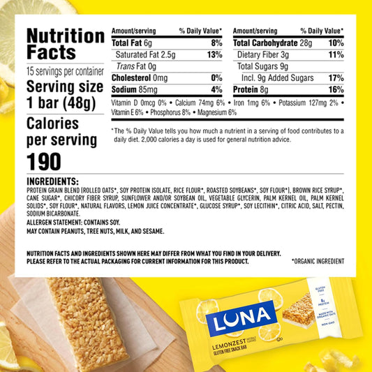 gluten-free formulation with organic rolled oats