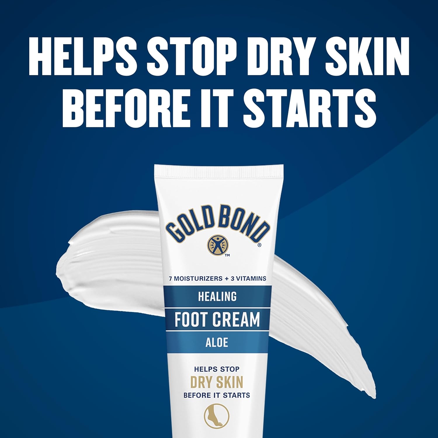 Gold Bond Healing Foot Cream – Post-Shower Foot Treatment for Mindful Skincare Routine, 4 oz