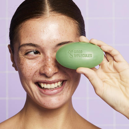 Good Molecules Brightening Bar – Two in One Face and Body Cleanser for a Clutter Free Vanity, Vegan
