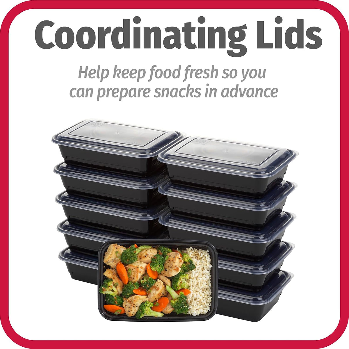 GoodCook Meal Prep Containers – Commute-Ready Lunch Box for the 9-to-5 Routine