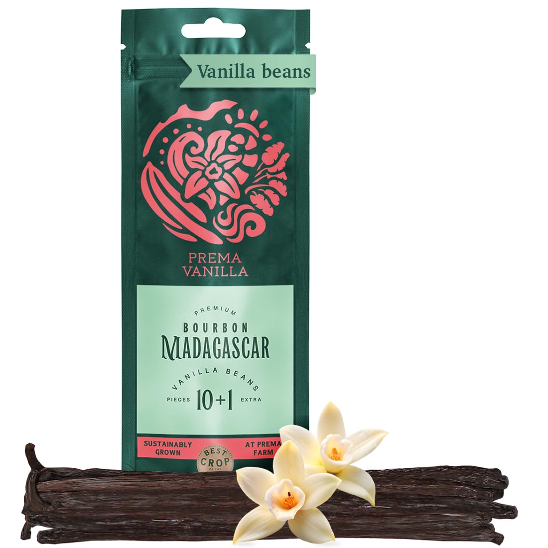 grade a bourbon madagascar vanilla pods, 14–18 cm in length