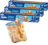 Ziploc 2 Gallon Freezer Bags Grip 'n Seal for Weekly Meal Prep Storage and Batch Cooking