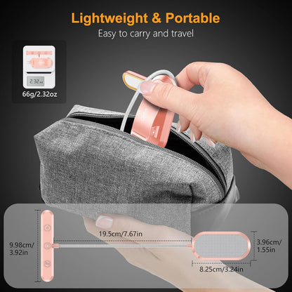 Gritin Clip-On Reading Light – Charming Valentine's Day Gift for Her, 19 LED Eye-Caring Amber Mode for Cozy Bedtime Reading