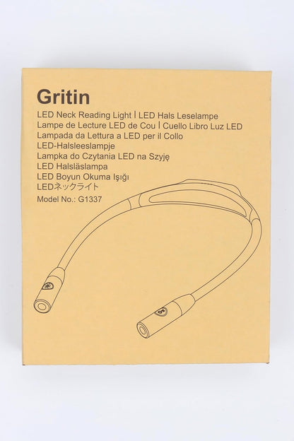 Gritin LED Neck Reading Light – Romantic Valentine's Day Gift for Her, Eye-Caring Amber Light for Reading in Bed