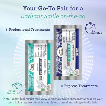 GuruNanda Teeth Whitening Strips – Mindful Evening Self-Care Ritual for a Calm, Brighter Smile