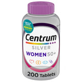 Centrum Silver Women 50+ Multivitamin – Morning Focus Supplement for GLP-1 Routine, Nutritional Gap Support - 200 Ct