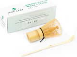 Jade Leaf Matcha – Traditional Bamboo Whisk & Scoop Gift Set for Tea Lovers, Birthday Present for Women and Mom