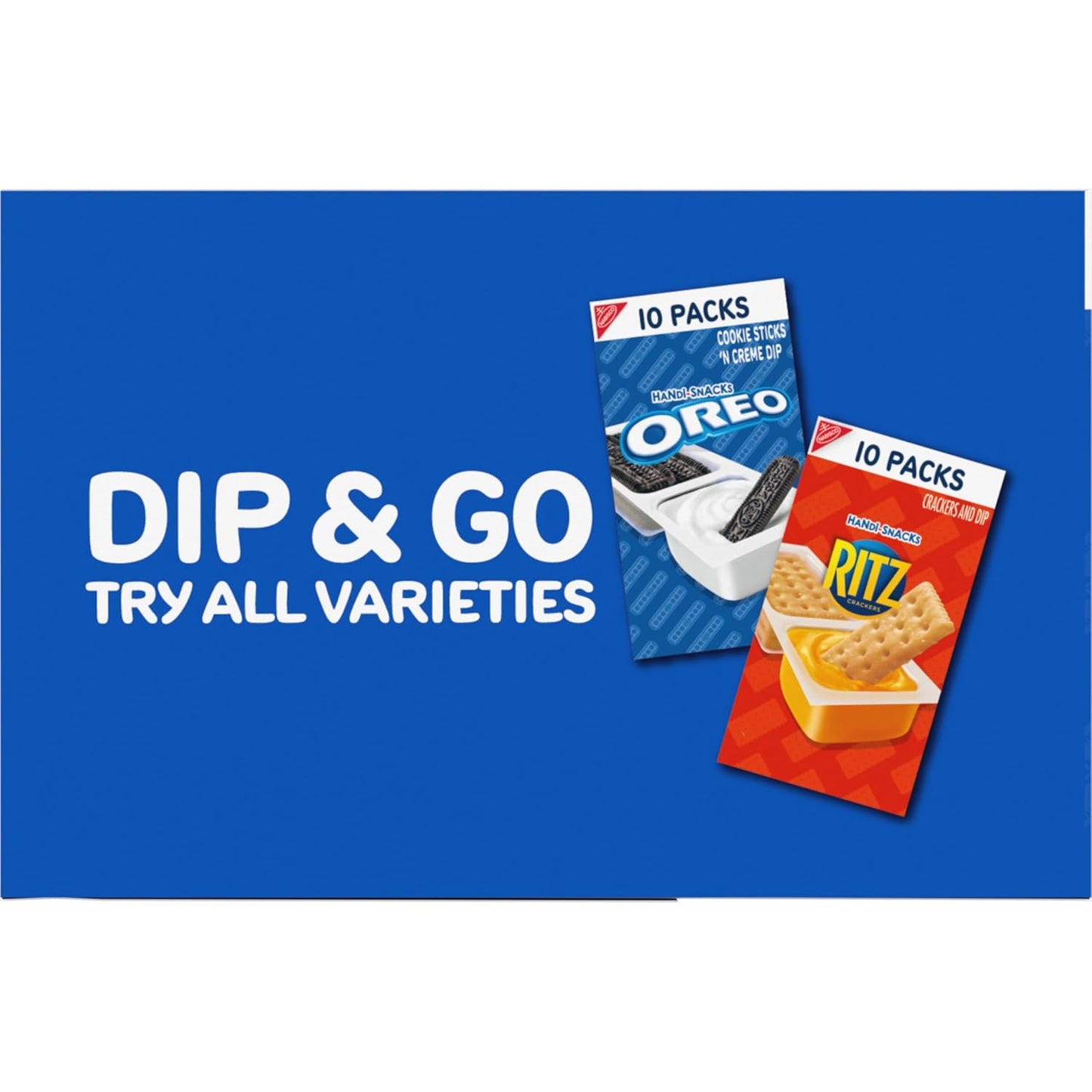 Handi-Snacks OREO Cookie Sticks 'N Creme Dip Snack Packs as Birthday Party Favors, Classroom Treats, and Holiday Stocking Stuffers, 20 Pack