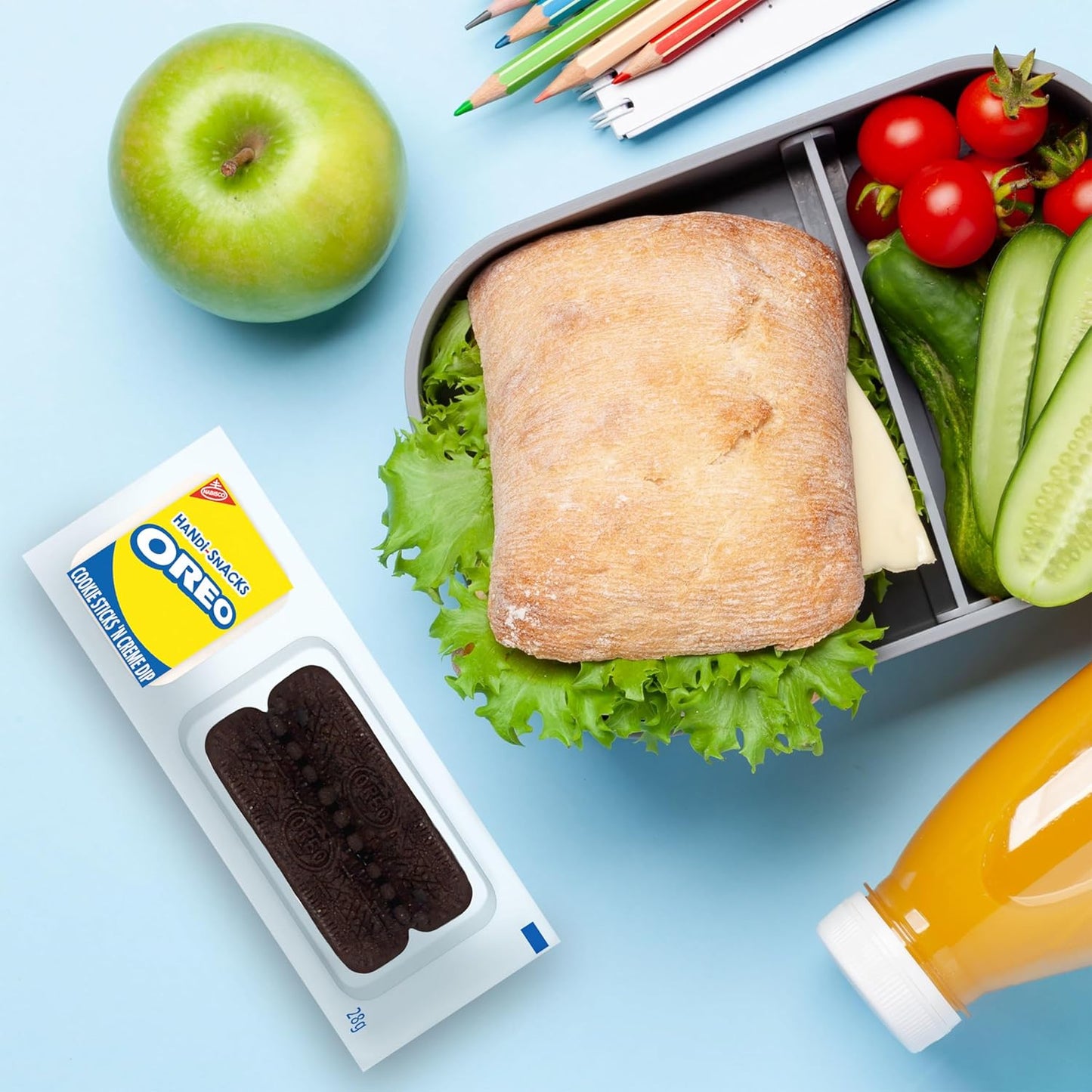 Handi-Snacks OREO Cookie Sticks 'N Creme Dip Snack Packs as Birthday Party Favors, Classroom Treats, and Holiday Stocking Stuffers, 20 Pack