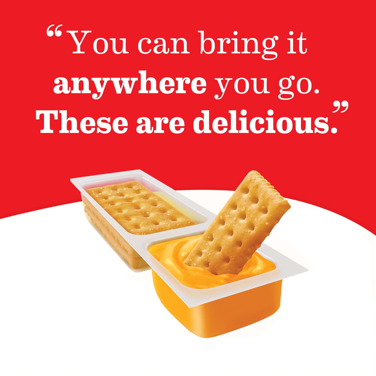 Handi-Snacks RITZ Crackers and Cheese Dip Snack Packs – No-Refrigeration Road Trip Snack for the Car, 20 Single-Serve
