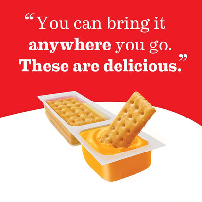 Handi-Snacks RITZ Crackers and Cheese Dip Snack Packs – No-Refrigeration Road Trip Snack for the Car, 20 Single-Serve
