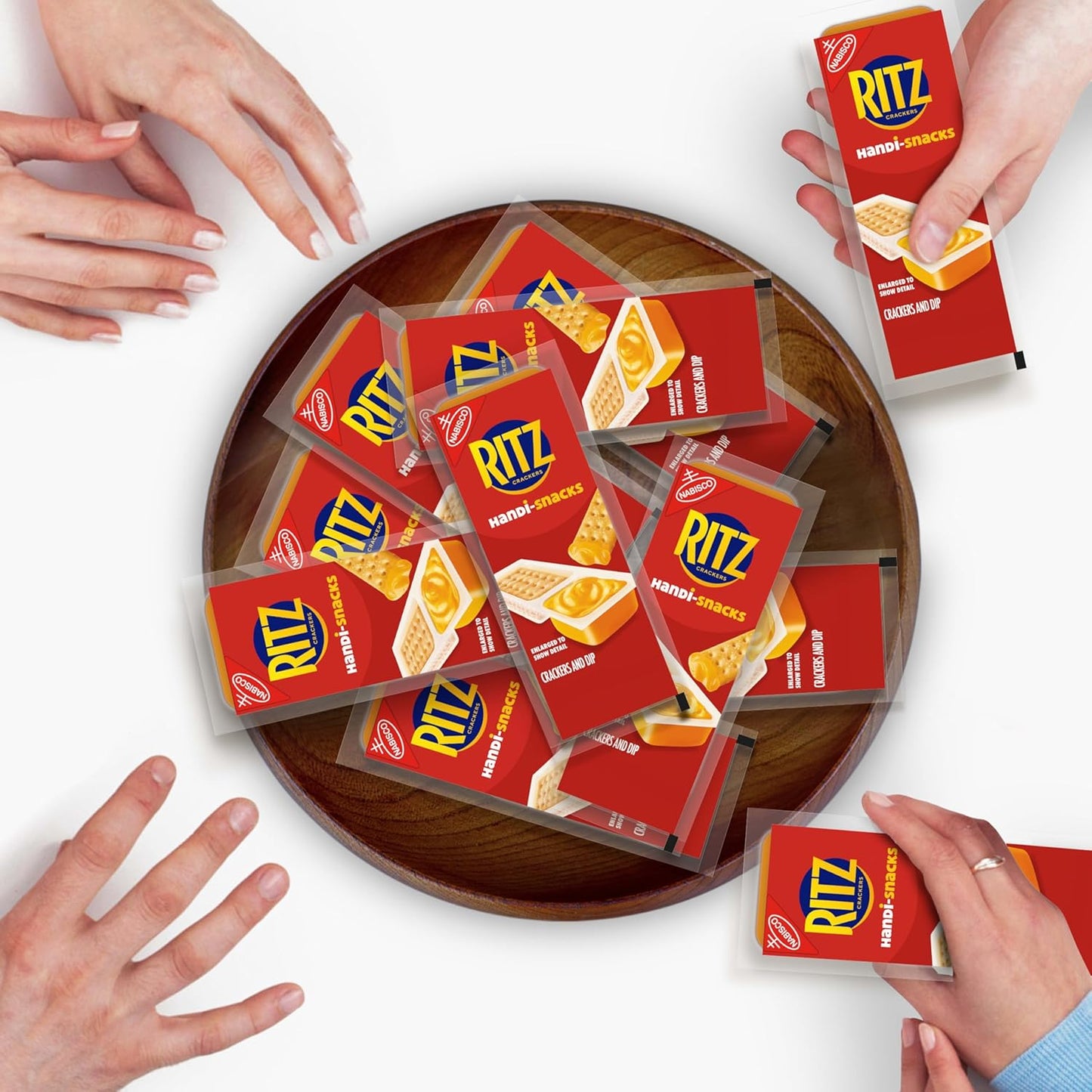 Handi-Snacks RITZ Crackers and Cheese Dip Snack Packs – No-Refrigeration Road Trip Snack for the Car, 20 Single-Serve