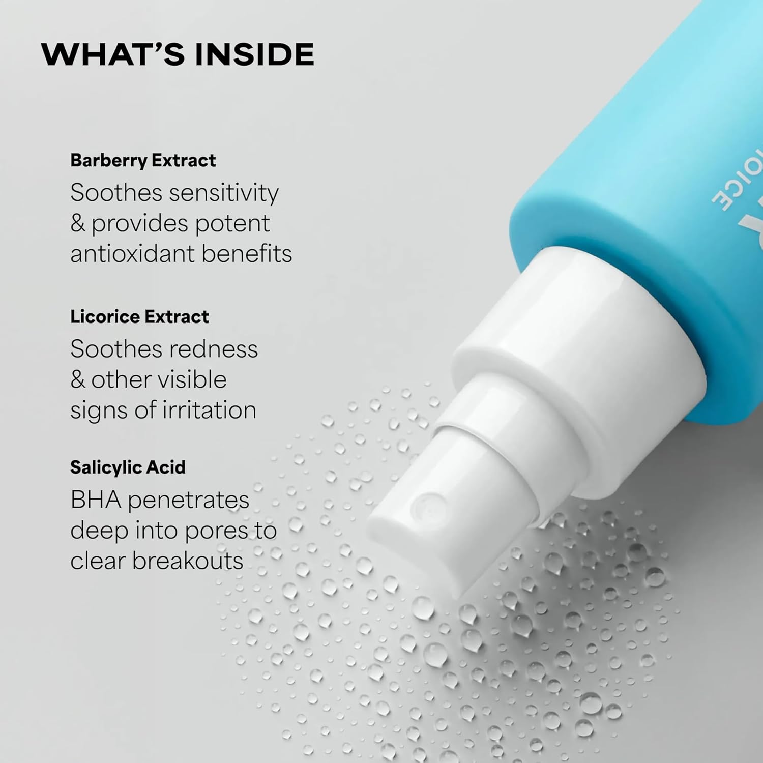 hands-free spray bottle designed for hard-to-reach back areas