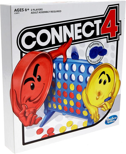 Hasbro Gaming Connect 4 Quick Strategy Break Game for Office Break Rooms and Dorm Study Desks
