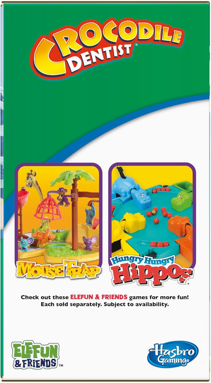 Hasbro Gaming Crocodile Dentist Kids Game – Play-Based Tool to Calm Dental Visit Anxiety in Children Ages 4+