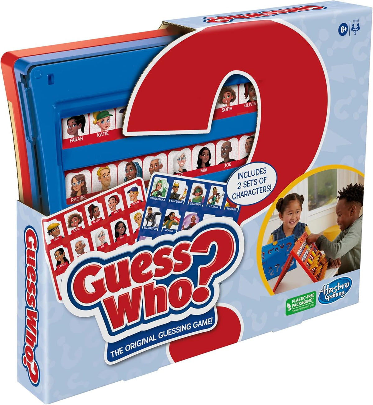 Hasbro Gaming Guess Who? Original – Classroom Board Game for Elementary Teachers, After-School and Daycare Use