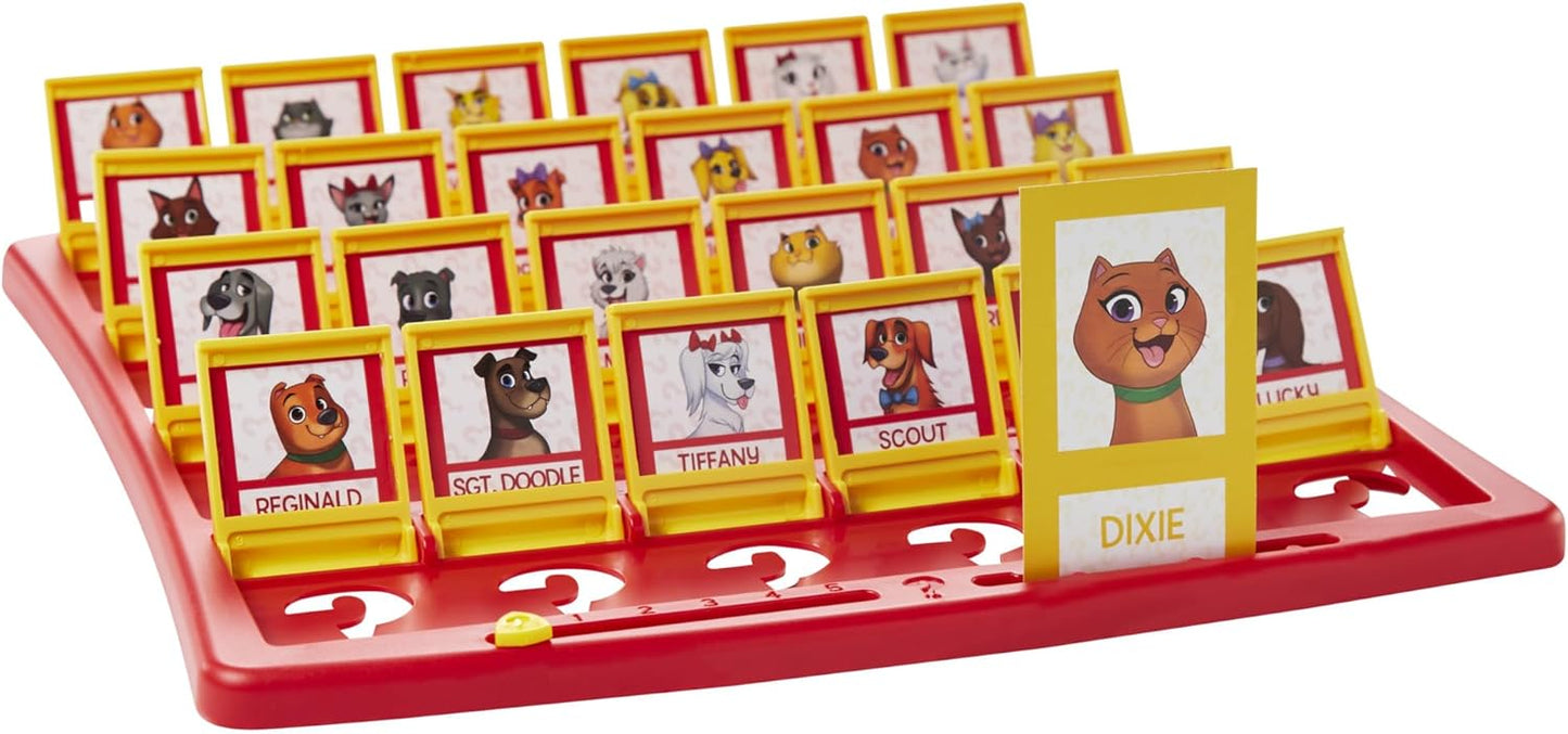 Hasbro Gaming Guess Who? People + Pets – Single-Box 2-Player Game, Compact 10.5-Inch Storage, No Extra Pieces to Lose