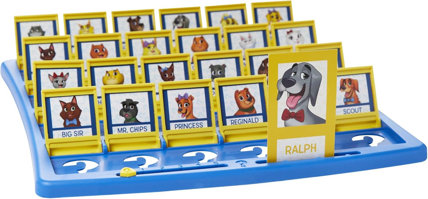 Hasbro Gaming Guess Who? People + Pets – Single-Box 2-Player Game, Compact 10.5-Inch Storage, No Extra Pieces to Lose