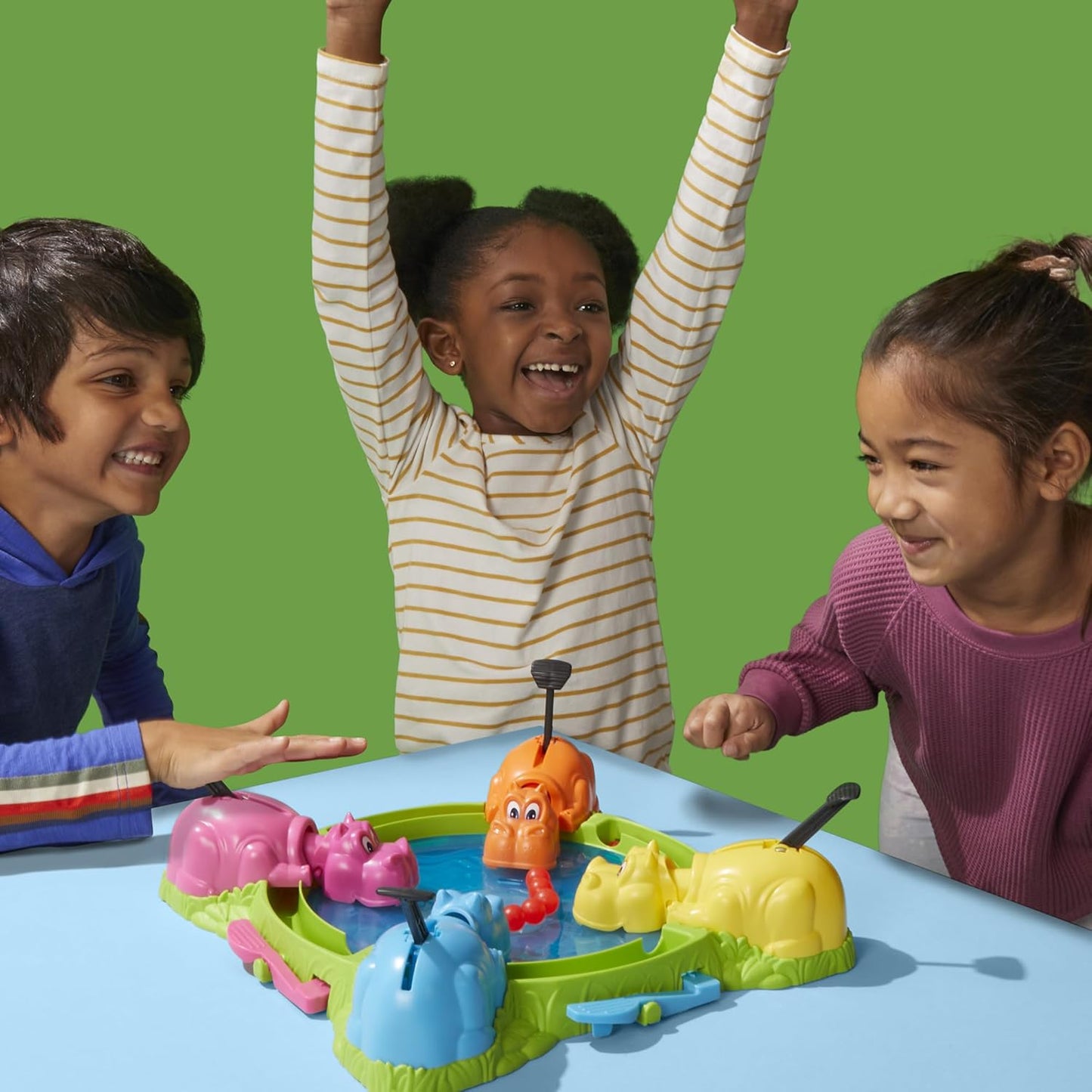 Hasbro Gaming Hungry Hungry Hippos Game – Nostalgic Birthday Gift for 4 Year Old Boy or Girl, Classic Marble Chomping Family Activity