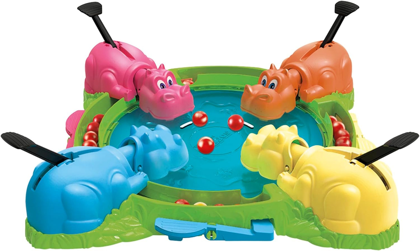 Hasbro Gaming Hungry Hungry Hippos Game – Nostalgic Birthday Gift for 4 Year Old Boy or Girl, Classic Marble Chomping Family Activity