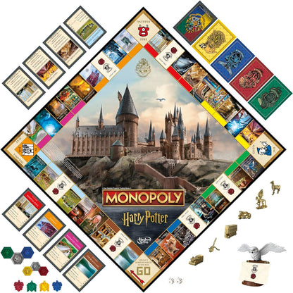 Hasbro Gaming Monopoly Harry Potter Edition Board Game – Magical Birthday Gift for Her, Mom, and Women Who Love the Wizarding World