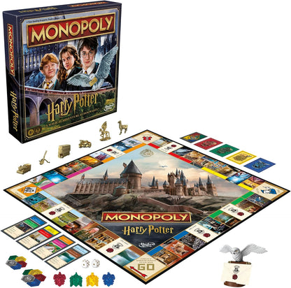 Hasbro Gaming Monopoly Harry Potter Edition Board Game – Magical Birthday Gift for Her, Mom, and Women Who Love the Wizarding World