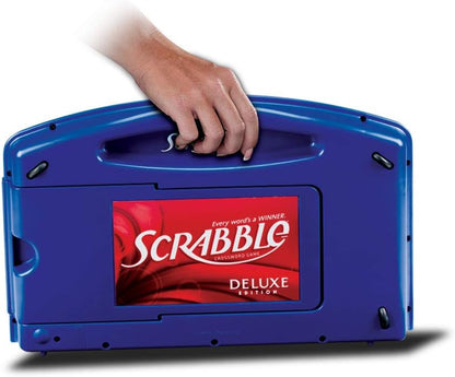 Hasbro Gaming Scrabble Deluxe Edition – Family Game Night for Kids 8 and Up, Educational Spelling and Vocabulary Play