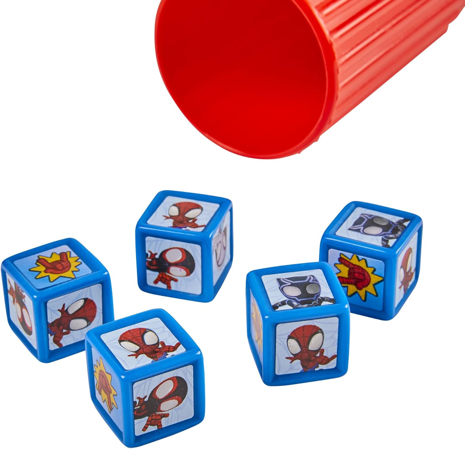 Hasbro Gaming Spidey and His Amazing Friends Yahtzee Jr. Marvel Edition Board Game – No Batteries Needed Safe Indoor Play for Kids Ages 4+