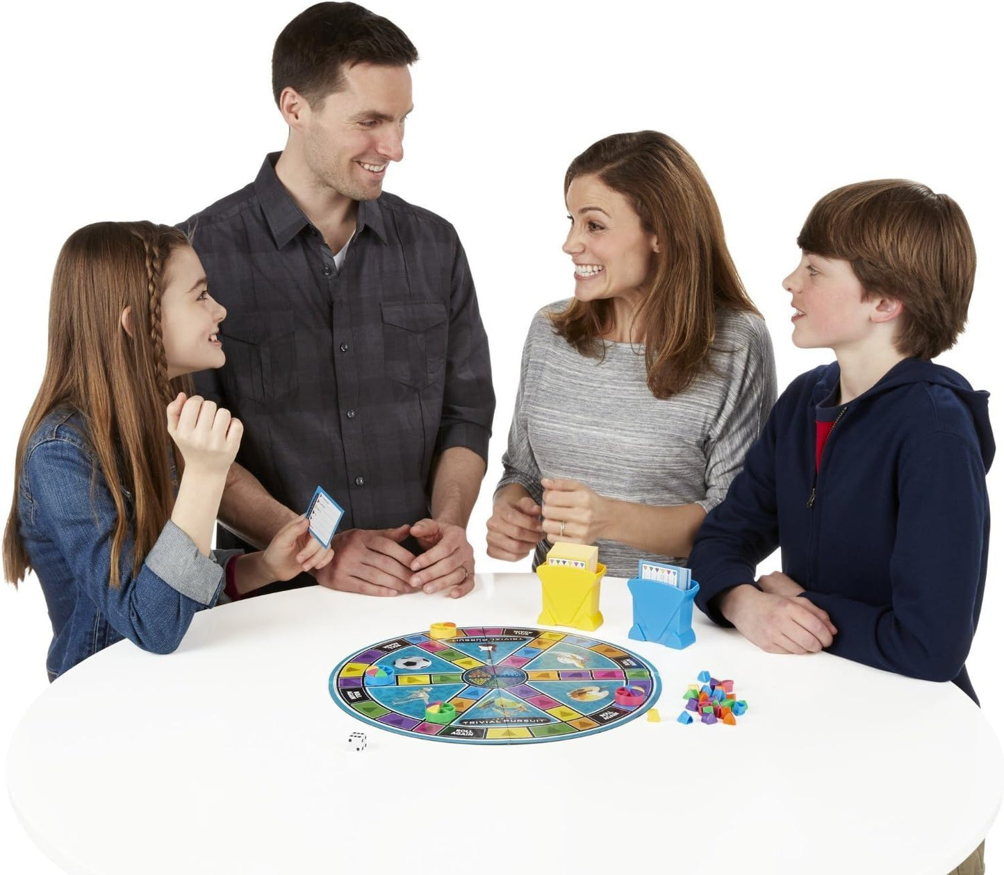 Hasbro Gaming Trivial Pursuit Game Family Edition – Screen-Free Kids Board Game for Ages 8+ and Parents to Play Together
