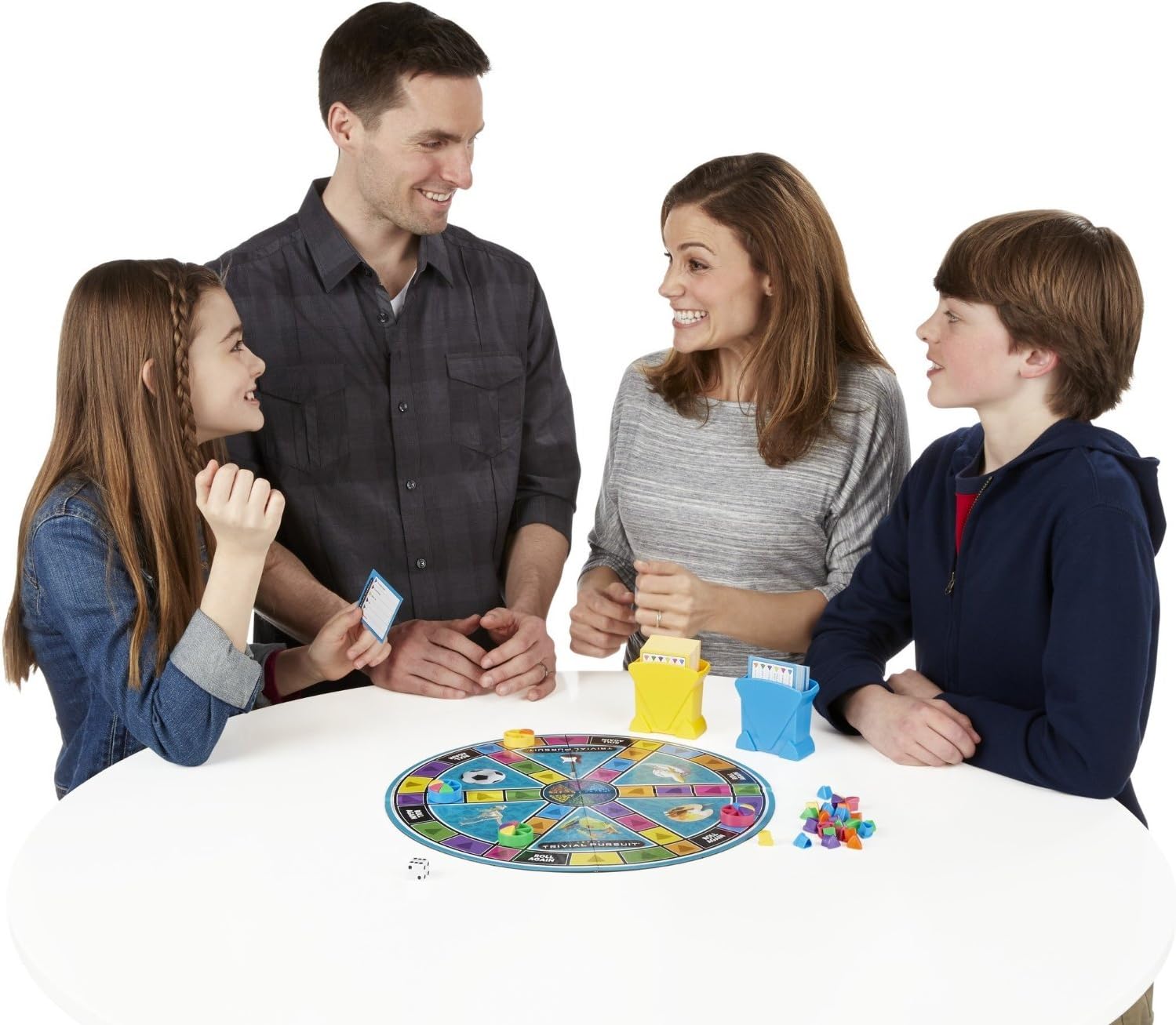 Hasbro Gaming Trivial Pursuit Game Family Edition – Screen-Free Kids Board Game for Ages 8+ and Parents to Play Together