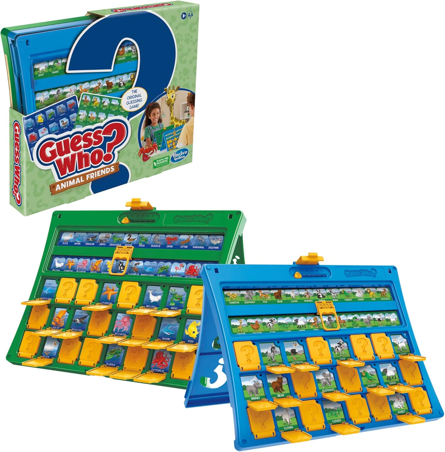 Hasbro Guess Who? Animal Friends – Logic and Deduction Practice for Elementary Classrooms and Learning Centers