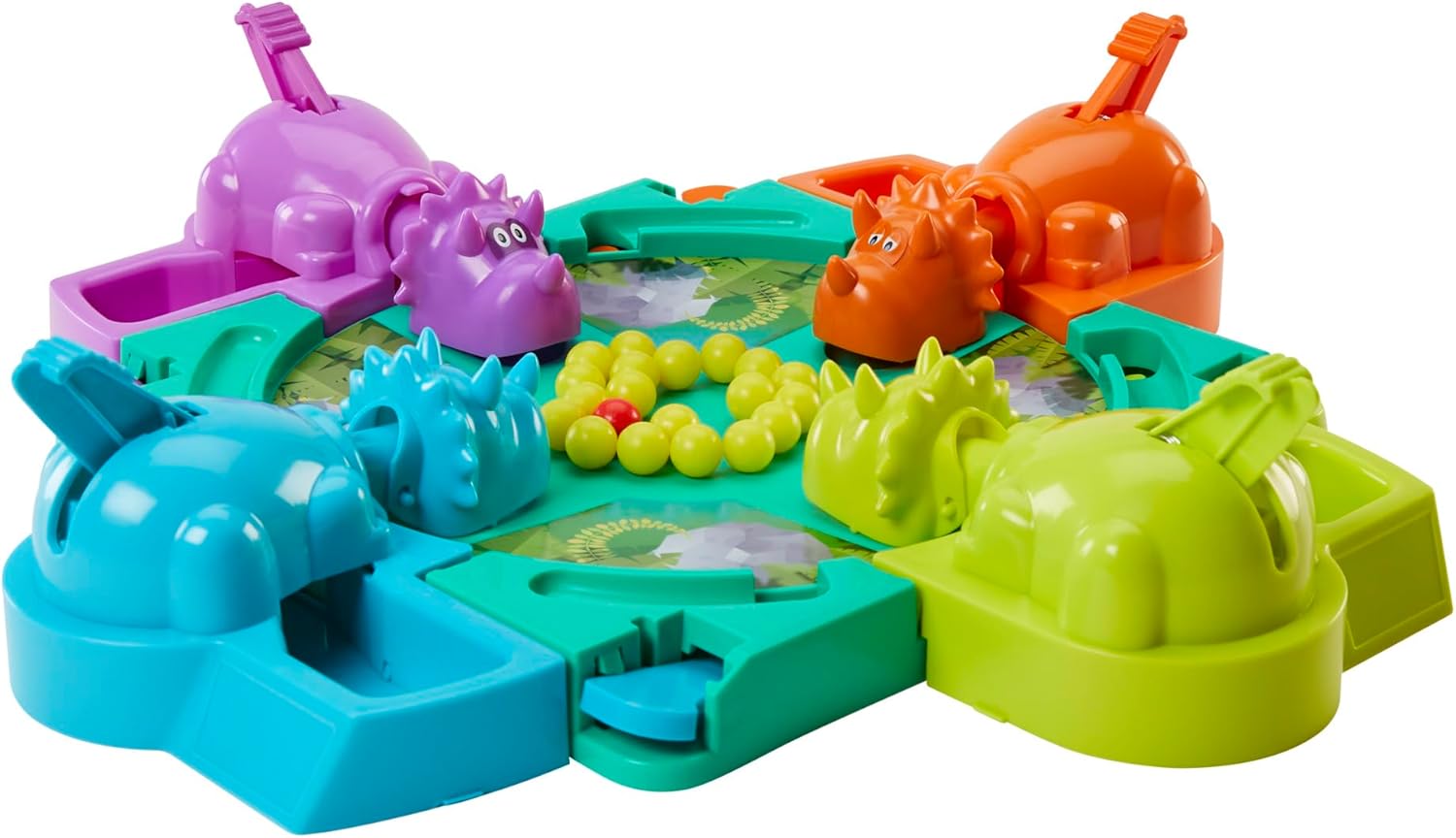 Hasbro Hungry Hungry Hippos Dino Edition – Safe Preschool Playroom Activity for Kids Ages 4 and Up