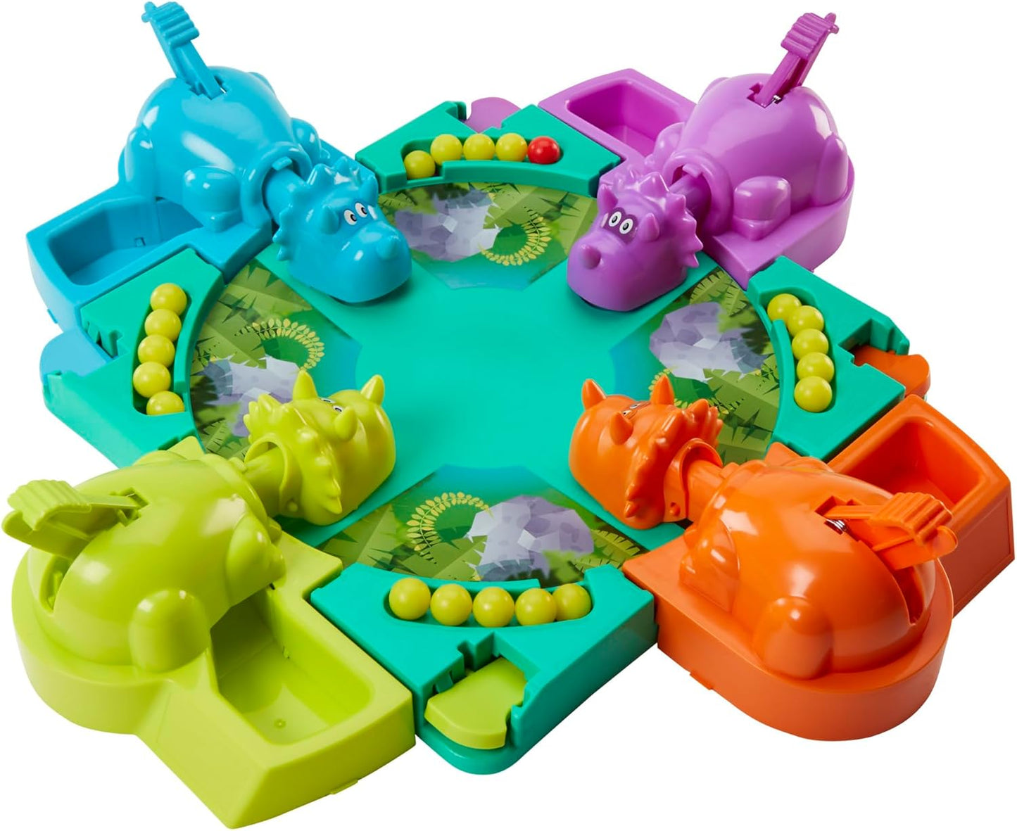 Hasbro Hungry Hungry Hippos Dino Edition – Safe Preschool Playroom Activity for Kids Ages 4 and Up