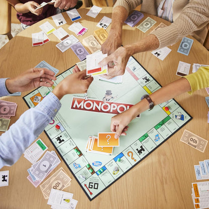Hasbro Monopoly Board Game – Classic Family Indoor Activity for Kids Ages 8 and Up, 2 to 6 Players