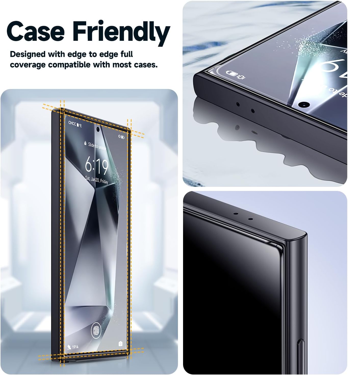 hd ultra-clear glass preserving display clarity and face id compatibility