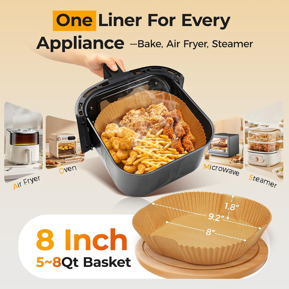 heat resistance up to 428°f (220°c) for roasting, baking, and air-frying without burning