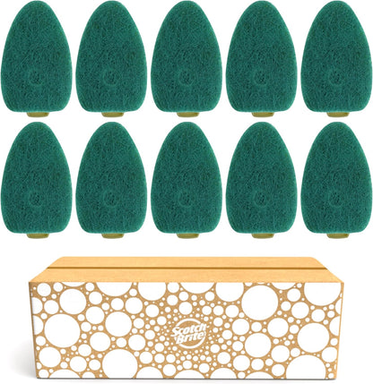 heavy-duty scrubbing fibers made from 100% recycled content