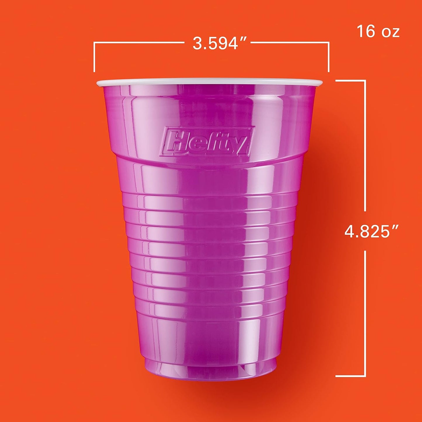 Hefty Party On Patriotic Party Cups – Practical Hostess Gift for Fourth of July Entertainers, 76-Count Patriotic Variety Pack